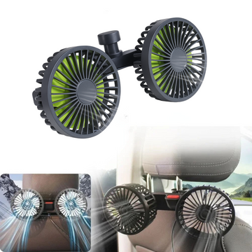 Dual Head Fan for Car Seats