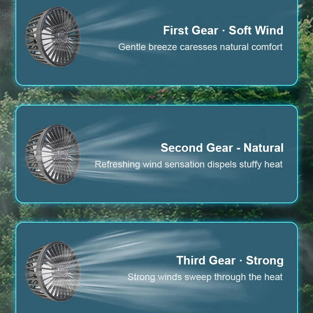 Dual Head Fan for Car Seats